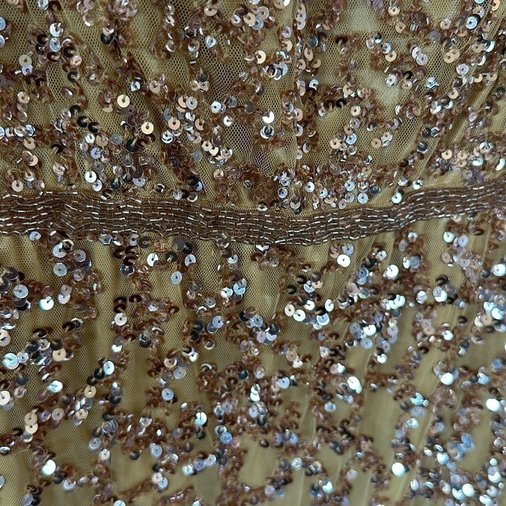 Mac Duggal SLEEVELESS V-NECK BEADED COLUMN GOWN size 10 NEW $398 Sold out - Picture 12 of 17